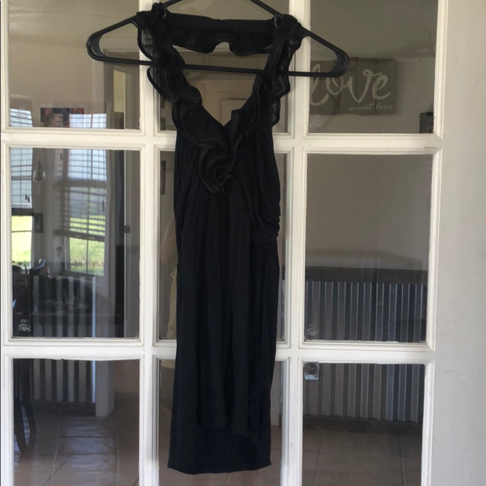 Black halter tank